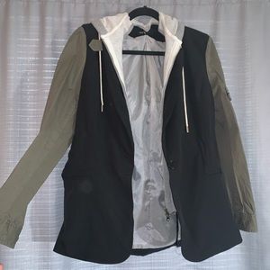 Hooded blazer